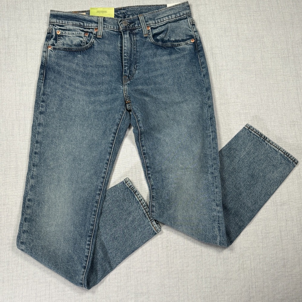 Levi's 502 Premium Jeans Mens 31x32 Tapered Flex Eco Performance Blue Denim